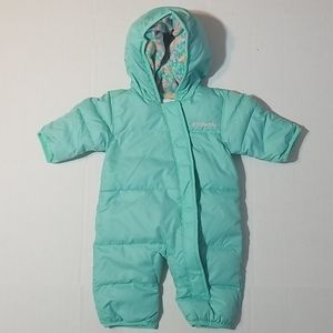Columbia Infant Snowsuit, 0-3 months, pastel green